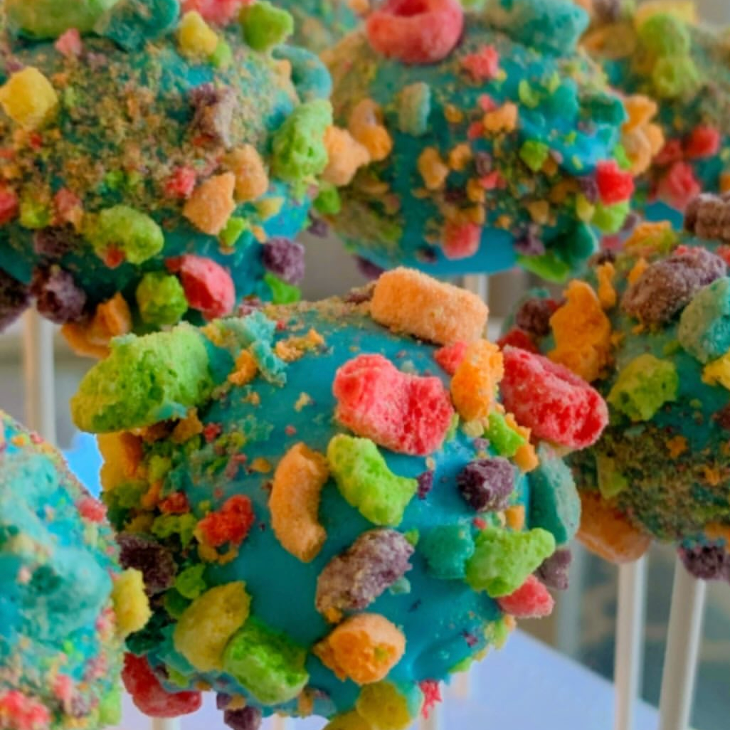Froot Loops Cakepops